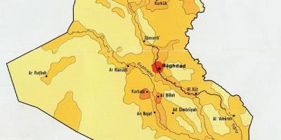 خريطة العراق السكان