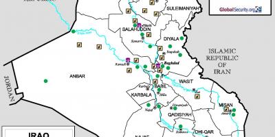 خريطة العراق المطارات