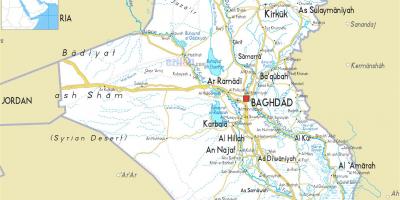 خريطة العراق النهر