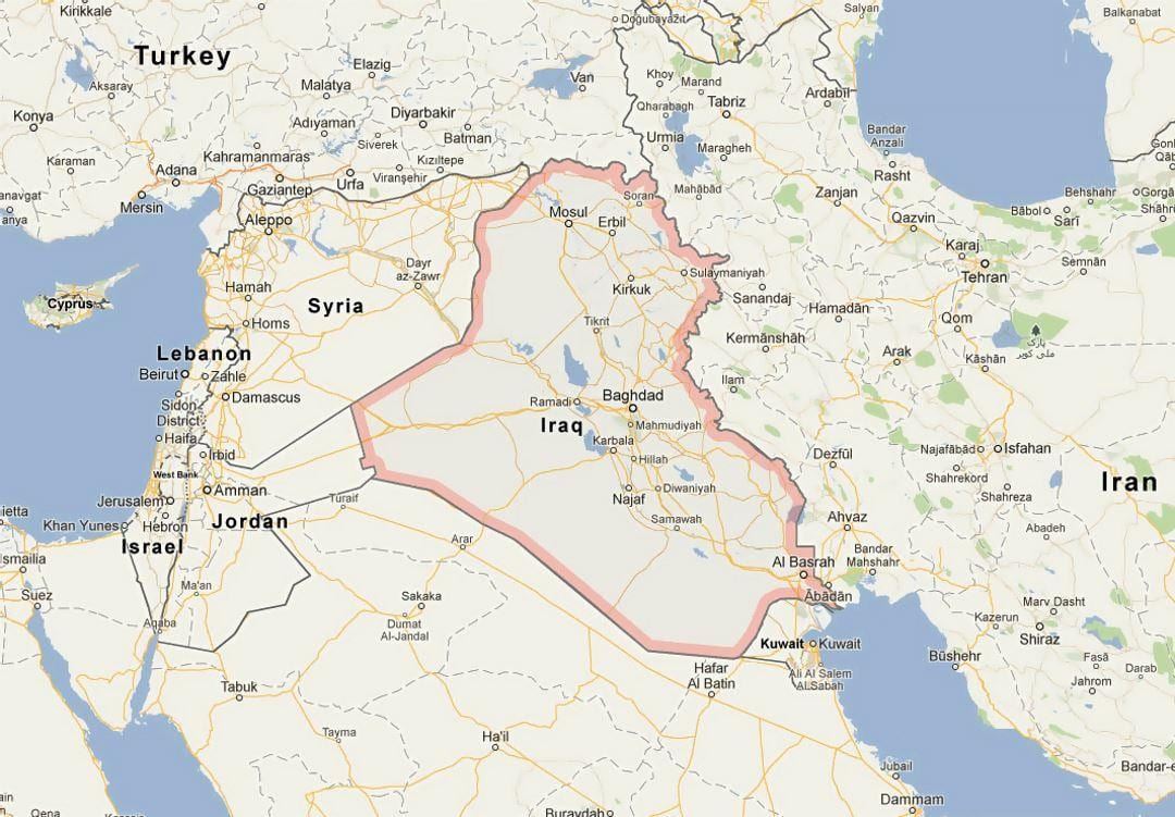 خريطة العراق